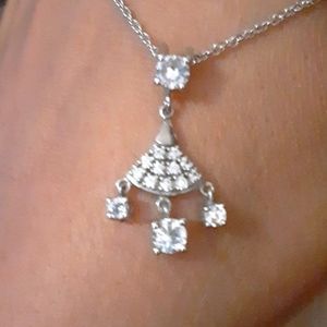 ❤925 Genuine Untreated Natural White Zircons with 925 chain. FIRM